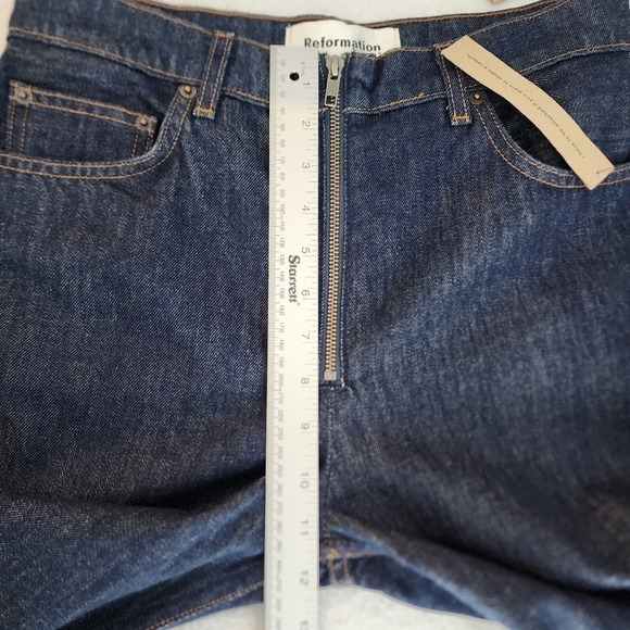 Reformation Brooke High Straight Zip Jeans in Volta - Picture 7 of 10